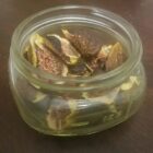 Dried figs in glass jar